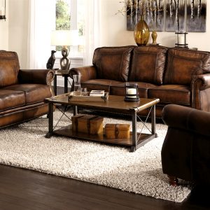 Real-Leather-100-Percent-Sofa-set